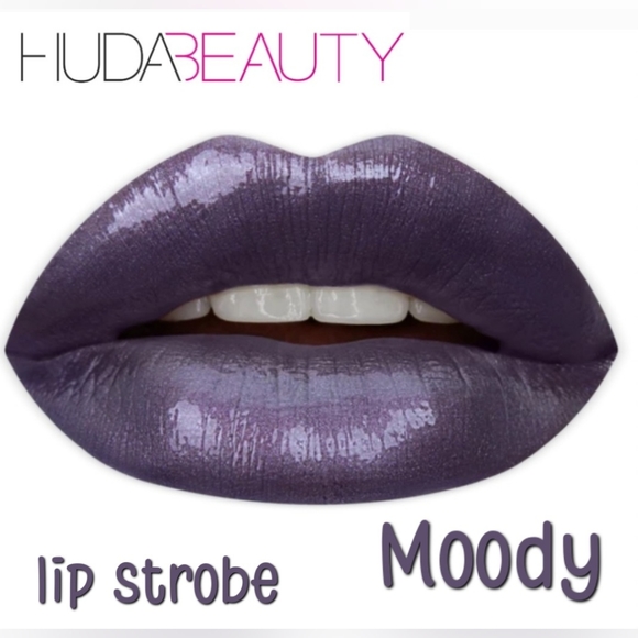 Huda Beauty Metallic Lip Strobe | Moody | Brand New in Box | Authentic - Picture 1 of 14